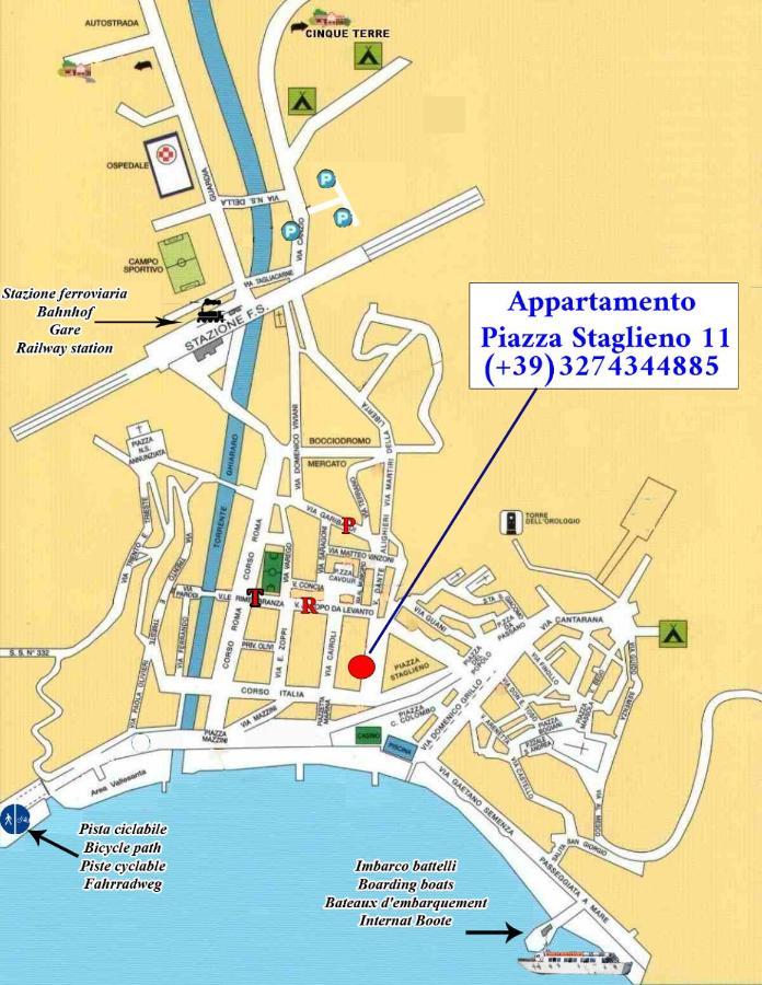 Piazza Staglieno - Appartamento Centralissimo A 30M Dalla Spiaggia Levanto Zewnętrze zdjęcie